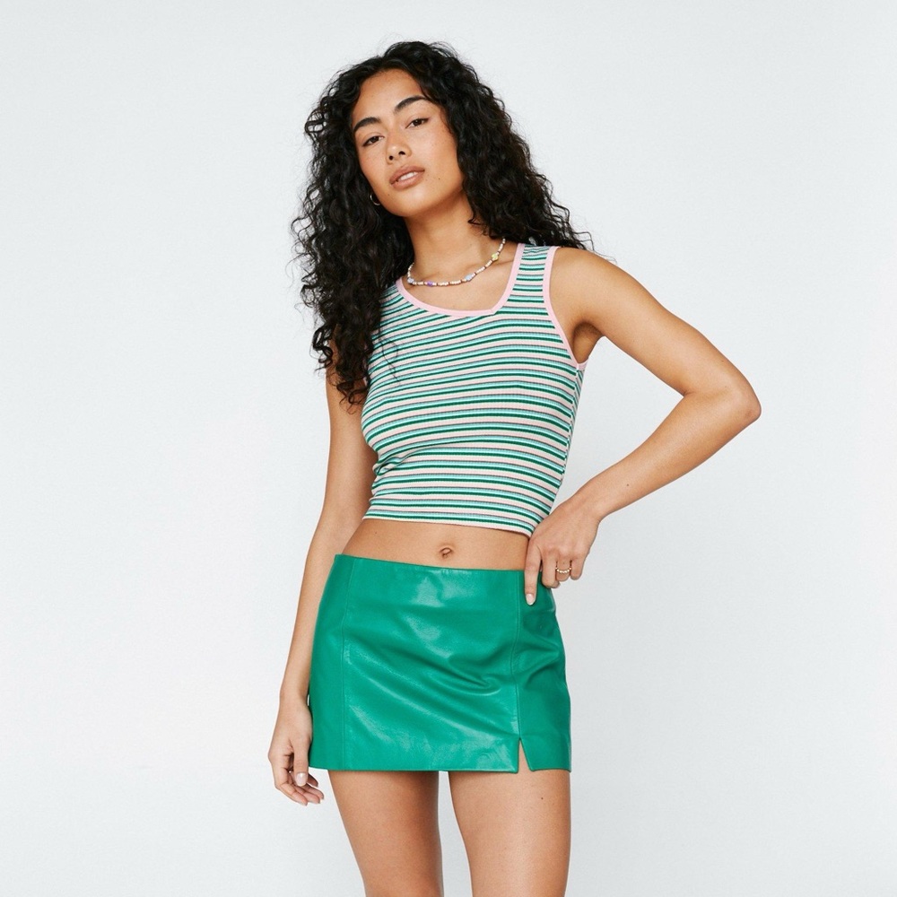 Nastygal Genuine Leather Micro Mini Skirt (12)